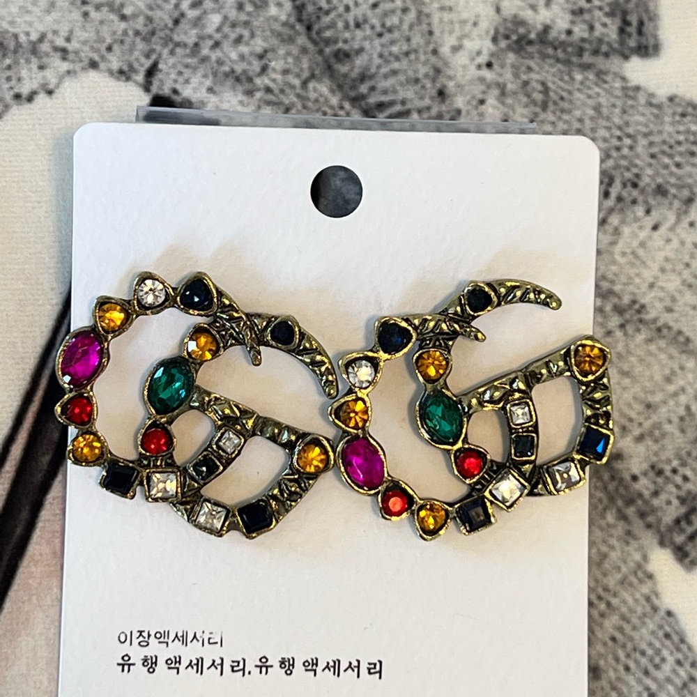 2 for $45. Fashion Initials “G” earring